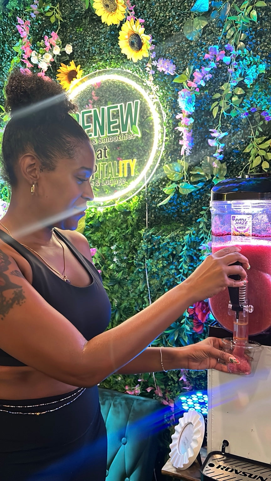 Purple Haze smoothie at Renew at Raspitality