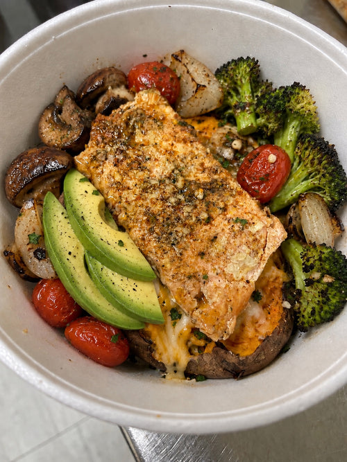 Sweet Potato Bowl (Grilled Salmon)