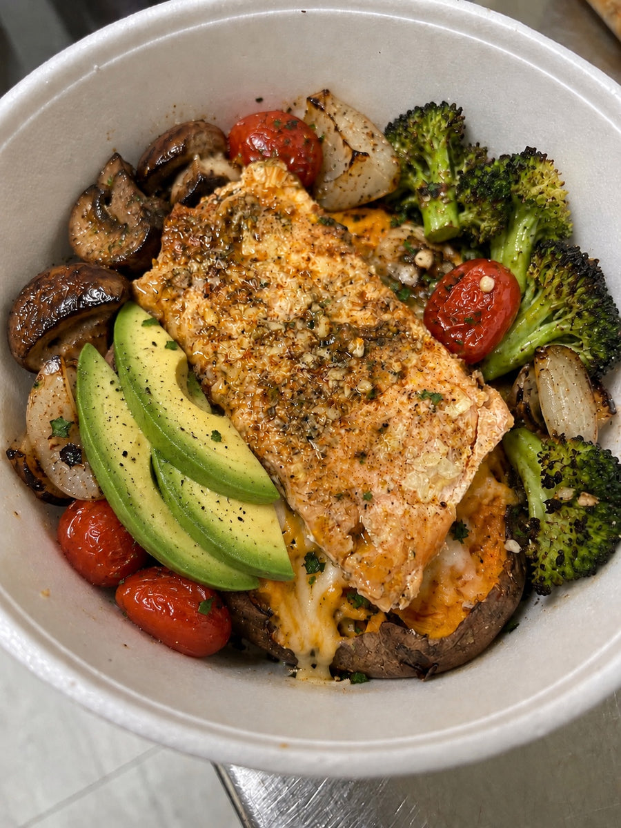 Sweet Potato Bowl (Grilled Salmon)