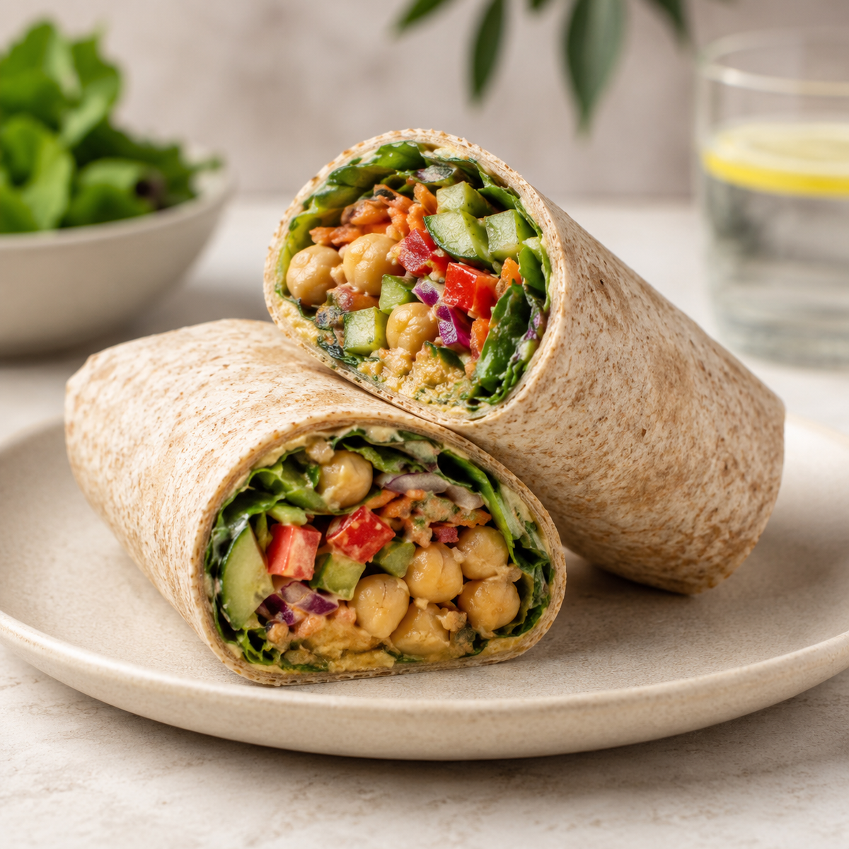 Vegan Chickpea Wrap at Renew at Raspitality